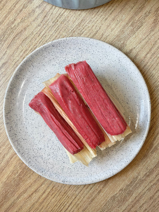 Strawberry tamales